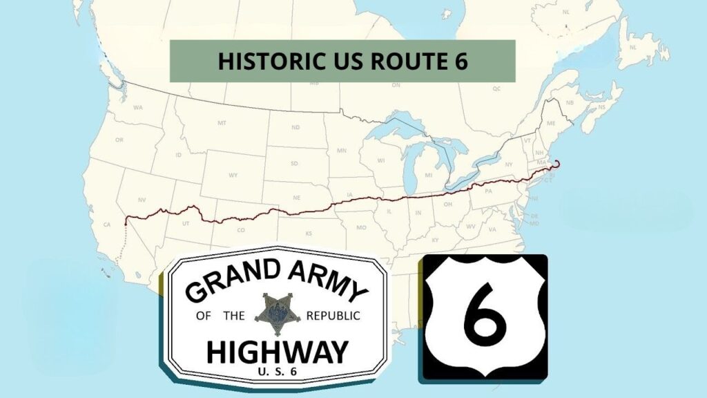 Map of historic US Ropute 6