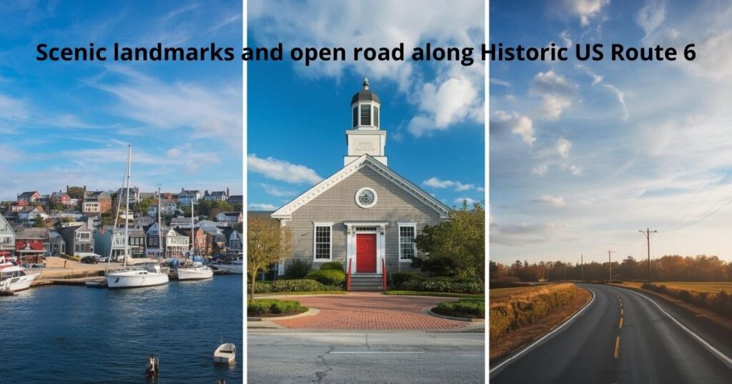 Scenic collage of iconic stops along Historic US Route 6