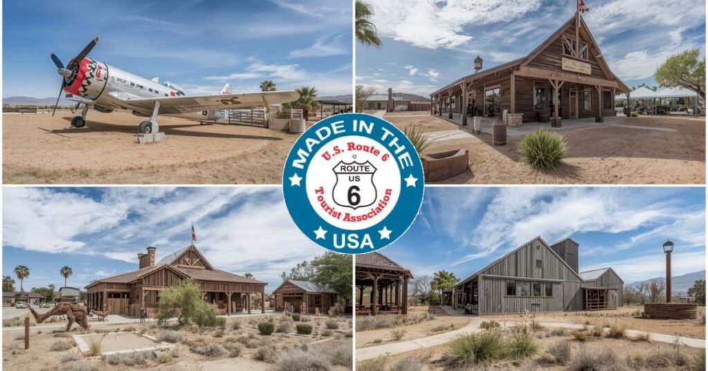 Aircraft displays and historic museums along US Route 6 in Palmdale California