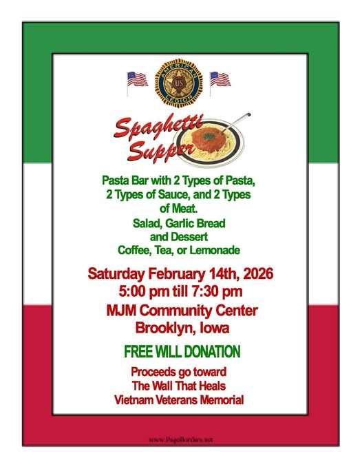 US LEGION SPAGHETTI DINNER