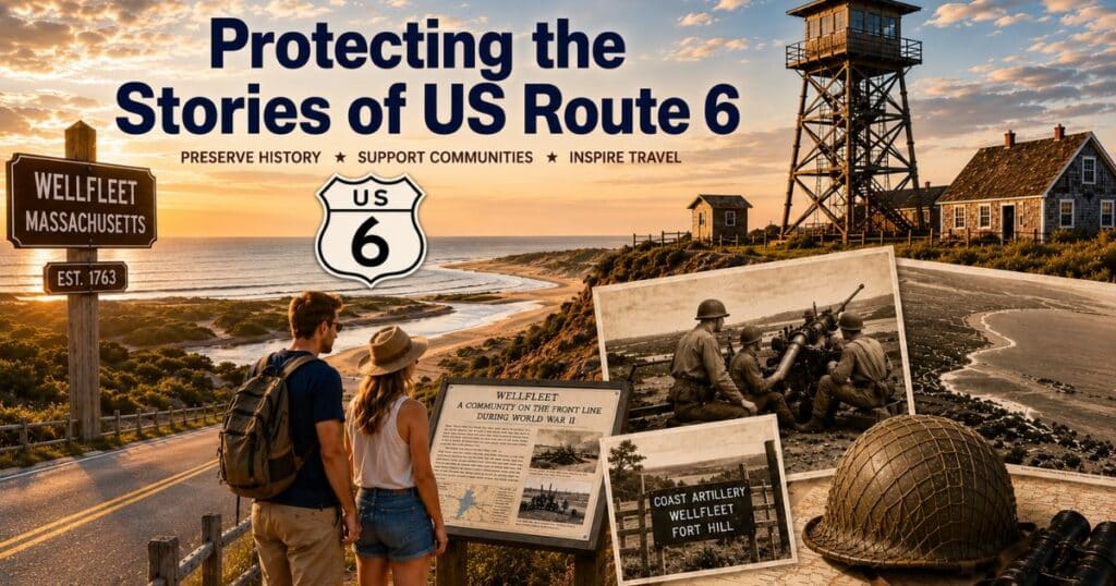 Collage of images for Protecting the stories of US Route 6