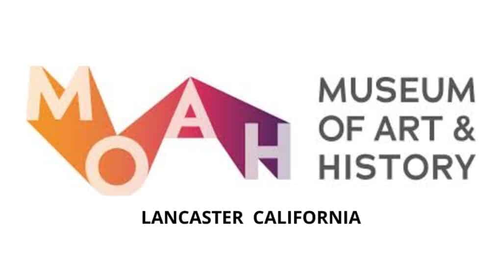 This is the logo for the Lancaster Museum of Art and History (MOAH) located in California.