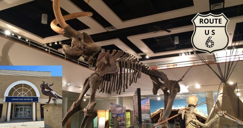 Prehistoric Museum in Price, Utah with mamooth image