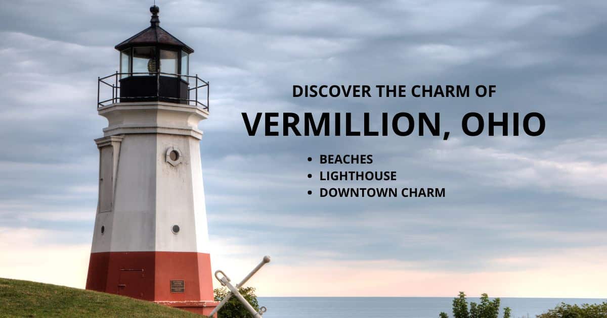 Vermilion Harbor marina beside Lake Erie