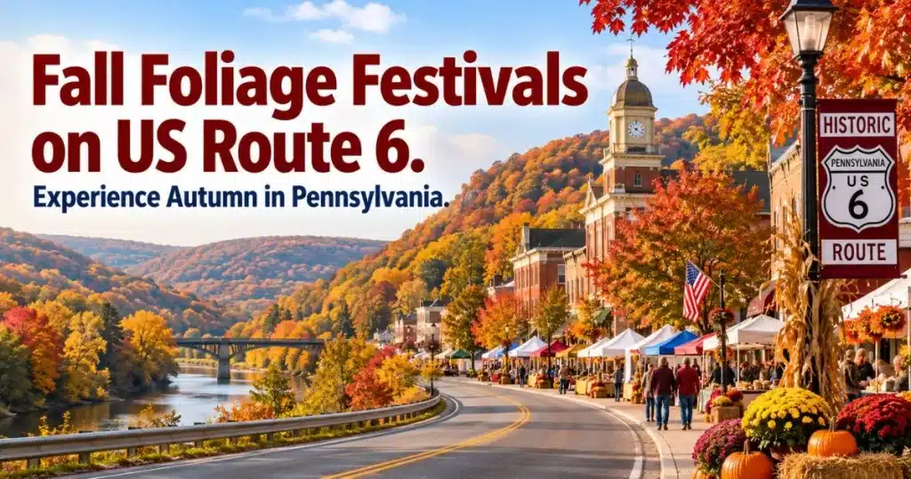 Pennsylvania small town and community fall festival along US Route 6